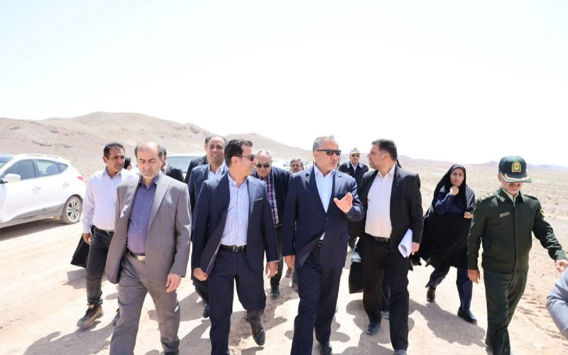 بازدید استاندار خراسان جنوبی از قطعه ۱۴ راه آهن
