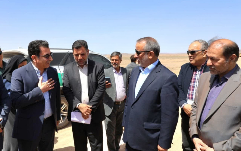 بازدید استاندار خراسان جنوبی از قطعه ۱۴ راه آهن